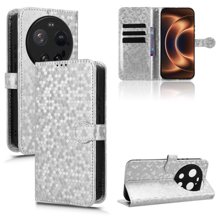 Funda de cuero para teléfono con textura de puntos en forma de panal, For Xiaomi 17 Max 5G, For Xiaomi 17T Pro 5G, For Xiaomi 17T 5G, For Xiaomi 17 Ultra, For Xiaomi Poco M7 4G 171mm, For Xiaomi Civi 5 Pro 5G, For Xiaomi Poco F7 Pro 5G / F7 Ultra      ...