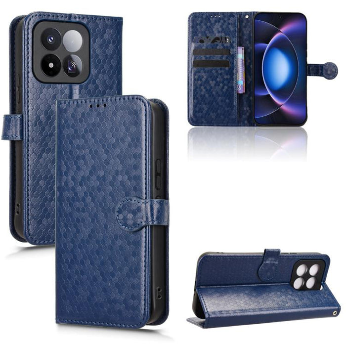 Funda de cuero para teléfono con textura de puntos en forma de panal, For Xiaomi 17 Max 5G, For Xiaomi 17T Pro 5G, For Xiaomi 17T 5G, For Xiaomi 17 Ultra, For Xiaomi Poco M7 4G 171mm, For Xiaomi Civi 5 Pro 5G, For Xiaomi Poco F7 Pro 5G / F7 Ultra      ...