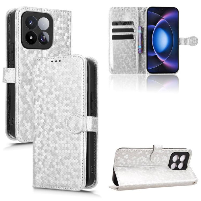 Funda de cuero para teléfono con textura de puntos en forma de panal, For Xiaomi 17 Max 5G, For Xiaomi 17T Pro 5G, For Xiaomi 17T 5G, For Xiaomi 17 Ultra, For Xiaomi Poco M7 4G 171mm, For Xiaomi Civi 5 Pro 5G, For Xiaomi Poco F7 Pro 5G / F7 Ultra      ...