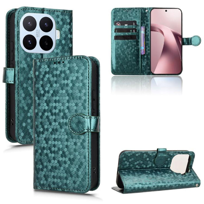 Funda de cuero para teléfono con textura de puntos en forma de panal, For Xiaomi 17 Max 5G, For Xiaomi 17T Pro 5G, For Xiaomi 17T 5G, For Xiaomi 17 Ultra, For Xiaomi Poco M7 4G 171mm, For Xiaomi Civi 5 Pro 5G, For Xiaomi Poco F7 Pro 5G / F7 Ultra      ...
