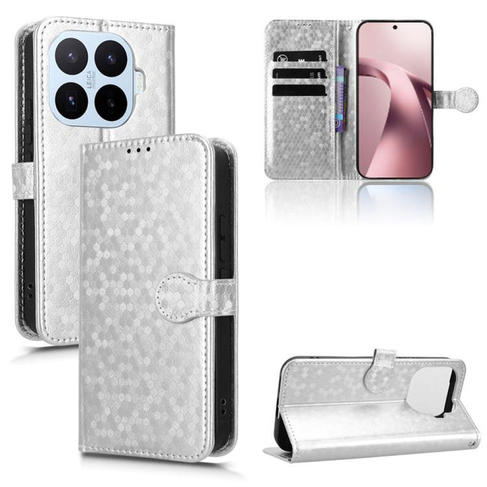 Funda de cuero para teléfono con textura de puntos en forma de panal, For Xiaomi 17 Max 5G, For Xiaomi 17T Pro 5G, For Xiaomi 17T 5G, For Xiaomi 17 Ultra, For Xiaomi Poco M7 4G 171mm, For Xiaomi Civi 5 Pro 5G, For Xiaomi Poco F7 Pro 5G / F7 Ultra      ...
