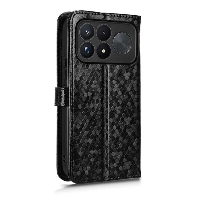 Funda de cuero para teléfono con textura de puntos en forma de panal, For Xiaomi 17 Max 5G, For Xiaomi 17T Pro 5G, For Xiaomi 17T 5G, For Xiaomi 17 Ultra, For Xiaomi Poco M7 4G 171mm, For Xiaomi Civi 5 Pro 5G, For Xiaomi Poco F7 Pro 5G / F7 Ultra      ...