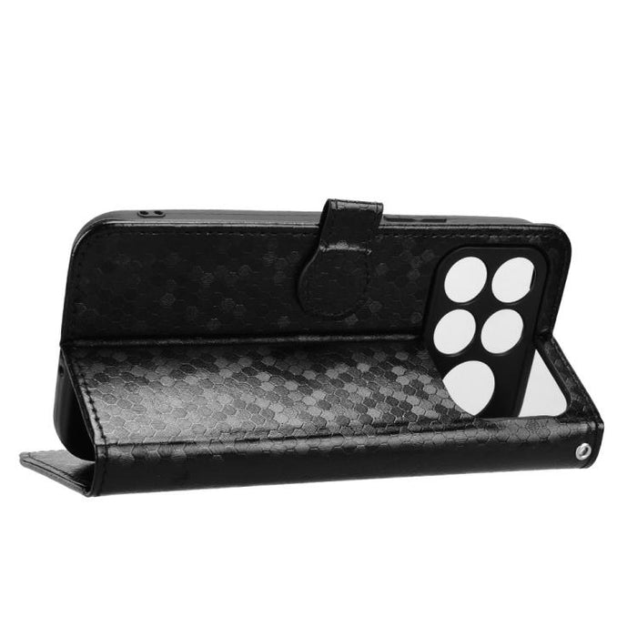 Funda de cuero para teléfono con textura de puntos en forma de panal, For Xiaomi 17 Max 5G, For Xiaomi 17T Pro 5G, For Xiaomi 17T 5G, For Xiaomi 17 Ultra, For Xiaomi Poco M7 4G 171mm, For Xiaomi Civi 5 Pro 5G, For Xiaomi Poco F7 Pro 5G / F7 Ultra      ...