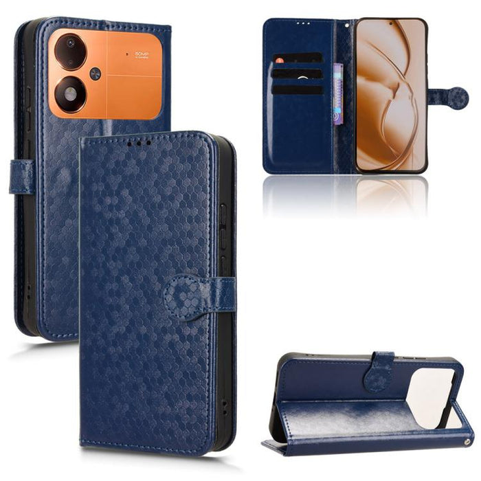 Funda de cuero para teléfono con textura de puntos en forma de panal, For Xiaomi 17 Max 5G, For Xiaomi 17T Pro 5G, For Xiaomi 17T 5G, For Xiaomi 17 Ultra, For Xiaomi Poco M7 4G 171mm, For Xiaomi Civi 5 Pro 5G, For Xiaomi Poco F7 Pro 5G / F7 Ultra      ...