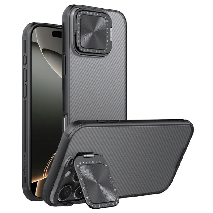 Funda para teléfono translúcida para PC NILLKIN CamShield Prop, For iPhone 16 Pro Max, For iPhone 16 Pro