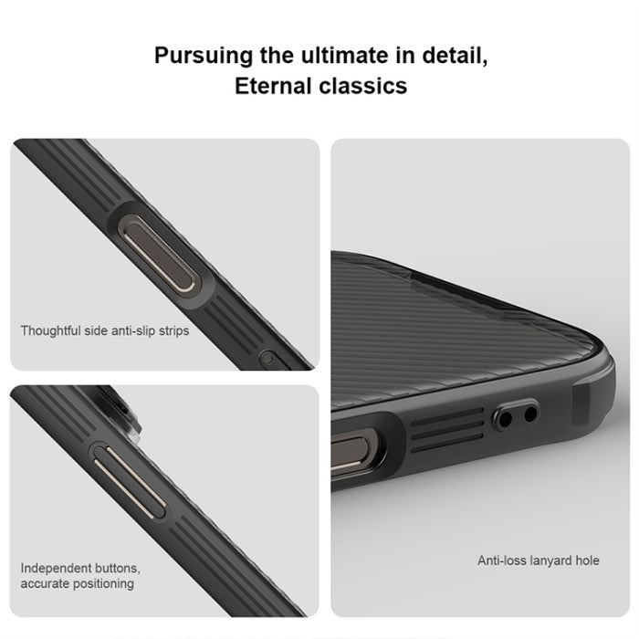 Funda para teléfono translúcida para PC NILLKIN CamShield Prop, For iPhone 16 Pro Max, For iPhone 16 Pro