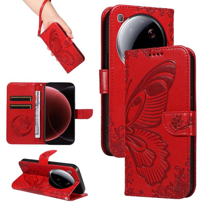 Funda de cuero para teléfono con relieve de mariposa de cola de golondrina, For Xiaomi 17 Max 5G, For Xiaomi 17T Pro 5G Global, For Xiaomi 17T 5G Global, For Xiaomi 17 Pro Max, For Xiaomi 17, For Xiaomi Poco M7 4G 169mm, For Xiaomi Poco M7 4G 171mm    ...