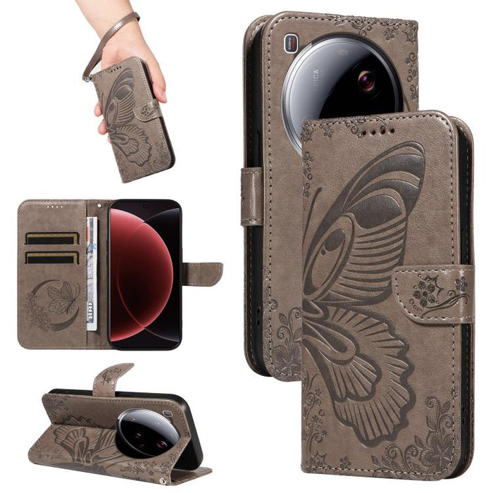 Funda de cuero para teléfono con relieve de mariposa de cola de golondrina, For Xiaomi 17 Max 5G, For Xiaomi 17T Pro 5G Global, For Xiaomi 17T 5G Global, For Xiaomi 17 Pro Max, For Xiaomi 17, For Xiaomi Poco M7 4G 169mm, For Xiaomi Poco M7 4G 171mm    ...