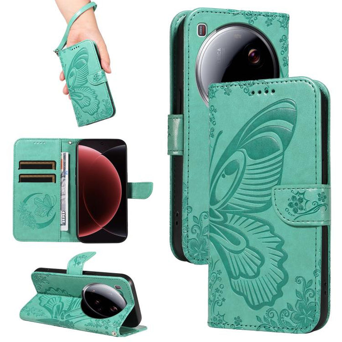 Funda de cuero para teléfono con relieve de mariposa de cola de golondrina, For Xiaomi 17 Max 5G, For Xiaomi 17T Pro 5G Global, For Xiaomi 17T 5G Global, For Xiaomi 17 Pro Max, For Xiaomi 17, For Xiaomi Poco M7 4G 169mm, For Xiaomi Poco M7 4G 171mm    ...