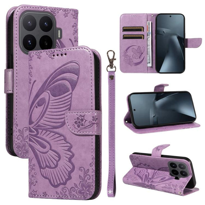 Funda de cuero para teléfono con relieve de mariposa de cola de golondrina, For Xiaomi 17 Max 5G, For Xiaomi 17T Pro 5G Global, For Xiaomi 17T 5G Global, For Xiaomi 17 Pro Max, For Xiaomi 17, For Xiaomi Poco M7 4G 169mm, For Xiaomi Poco M7 4G 171mm    ...