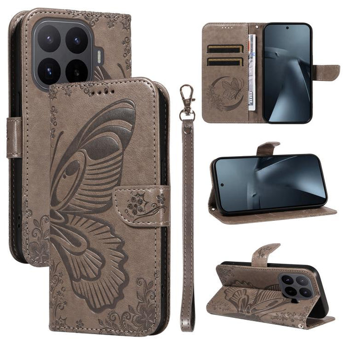 Funda de cuero para teléfono con relieve de mariposa de cola de golondrina, For Xiaomi 17 Max 5G, For Xiaomi 17T Pro 5G Global, For Xiaomi 17T 5G Global, For Xiaomi 17 Pro Max, For Xiaomi 17, For Xiaomi Poco M7 4G 169mm, For Xiaomi Poco M7 4G 171mm    ...