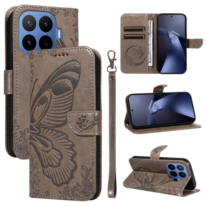 Funda de cuero para teléfono con relieve de mariposa de cola de golondrina, For Xiaomi 17 Max 5G, For Xiaomi 17T Pro 5G Global, For Xiaomi 17T 5G Global, For Xiaomi 17 Pro Max, For Xiaomi 17, For Xiaomi Poco M7 4G 169mm, For Xiaomi Poco M7 4G 171mm    ...