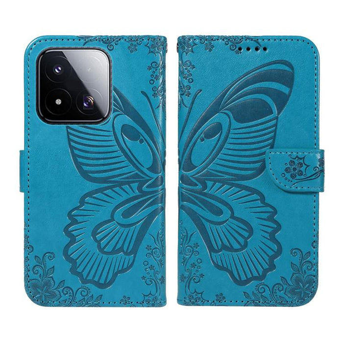 Funda de cuero para teléfono con relieve de mariposa de cola de golondrina, For Xiaomi 17 Max 5G, For Xiaomi 17T Pro 5G Global, For Xiaomi 17T 5G Global, For Xiaomi 17 Pro Max, For Xiaomi 17, For Xiaomi Poco M7 4G 169mm, For Xiaomi Poco M7 4G 171mm    ...