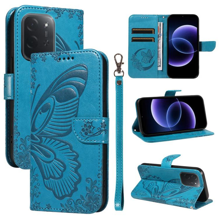 Funda de cuero para teléfono con relieve de mariposa de cola de golondrina, For Xiaomi 17 Max 5G, For Xiaomi 17T Pro 5G Global, For Xiaomi 17T 5G Global, For Xiaomi 17 Pro Max, For Xiaomi 17, For Xiaomi Poco M7 4G 169mm, For Xiaomi Poco M7 4G 171mm    ...