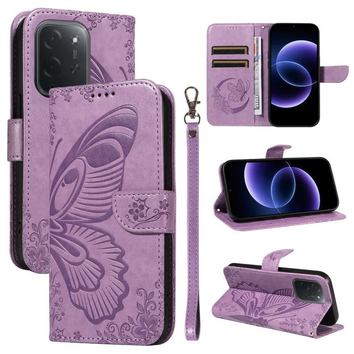 Funda de cuero para teléfono con relieve de mariposa de cola de golondrina, For Xiaomi 17 Max 5G, For Xiaomi 17T Pro 5G Global, For Xiaomi 17T 5G Global, For Xiaomi 17 Pro Max, For Xiaomi 17, For Xiaomi Poco M7 4G 169mm, For Xiaomi Poco M7 4G 171mm    ...
