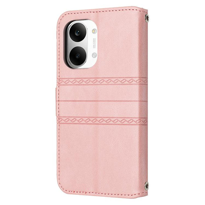 Funda para teléfono de piel sintética con rayas en relieve, For Xiaomi Poco X8 Pro Max 5G, For Xiaomi Poco X8 Pro 5G, For Xiaomi 15T Pro 5G, For Xiaomi 15T 5G, For Xiaomi 14T Pro, For Xiaomi 14T