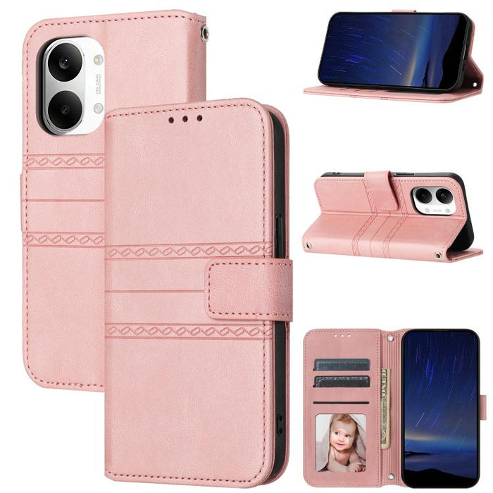 Funda para teléfono de piel sintética con rayas en relieve, For Xiaomi Poco X8 Pro Max 5G, For Xiaomi Poco X8 Pro 5G, For Xiaomi 15T Pro 5G, For Xiaomi 15T 5G, For Xiaomi 14T Pro, For Xiaomi 14T