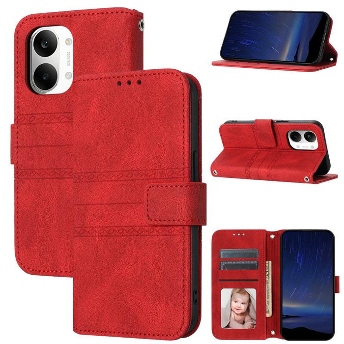 Funda para teléfono de piel sintética con rayas en relieve, For Xiaomi Poco X8 Pro Max 5G, For Xiaomi Poco X8 Pro 5G, For Xiaomi 15T Pro 5G, For Xiaomi 15T 5G, For Xiaomi 14T Pro, For Xiaomi 14T