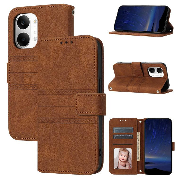 Funda para teléfono de piel sintética con rayas en relieve, For Xiaomi Poco X8 Pro Max 5G, For Xiaomi Poco X8 Pro 5G, For Xiaomi 15T Pro 5G, For Xiaomi 15T 5G, For Xiaomi 14T Pro, For Xiaomi 14T
