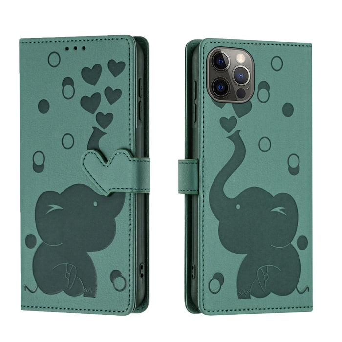 Funda de cuero para teléfono con estampado de elefante de dibujos animados, For iPhone 13, For iPhone 13 mini / 12 mini, For iPhone 12 / 12 Pro, For iPhone 12 Pro Max, For iPhone 11 Pro Max, For iPhone 11, For iPhone 11 Pro, For iPhone X / XS          ...