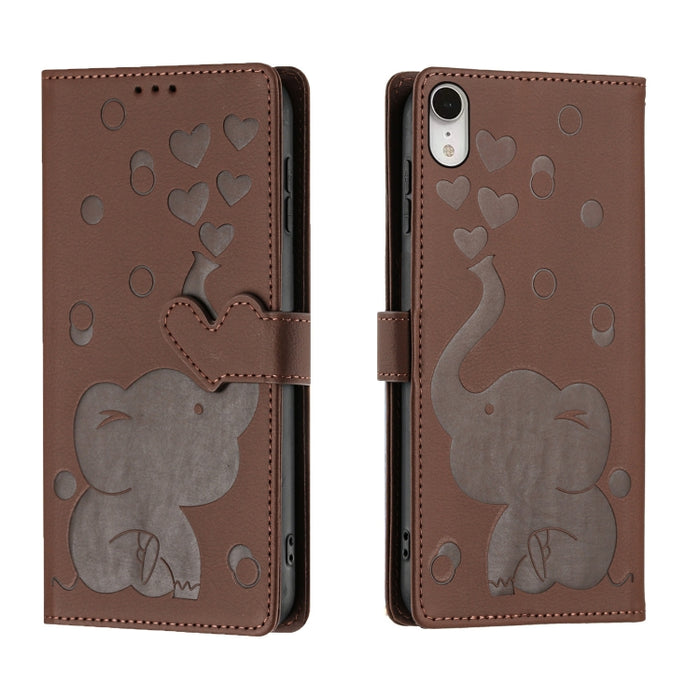 Funda de cuero para teléfono con estampado de elefante de dibujos animados, For iPhone 13, For iPhone 13 mini / 12 mini, For iPhone 12 / 12 Pro, For iPhone 12 Pro Max, For iPhone 11 Pro Max, For iPhone 11, For iPhone 11 Pro, For iPhone X / XS          ...