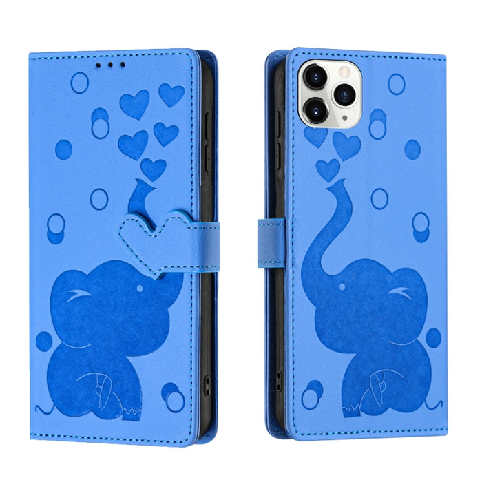 Funda de cuero para teléfono con estampado de elefante de dibujos animados, For iPhone 13, For iPhone 13 mini / 12 mini, For iPhone 12 / 12 Pro, For iPhone 12 Pro Max, For iPhone 11 Pro Max, For iPhone 11, For iPhone 11 Pro, For iPhone X / XS          ...