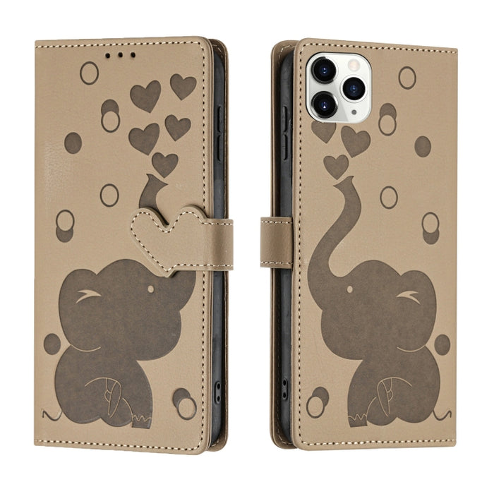 Funda de cuero para teléfono con estampado de elefante de dibujos animados, For iPhone 13, For iPhone 13 mini / 12 mini, For iPhone 12 / 12 Pro, For iPhone 12 Pro Max, For iPhone 11 Pro Max, For iPhone 11, For iPhone 11 Pro, For iPhone X / XS          ...