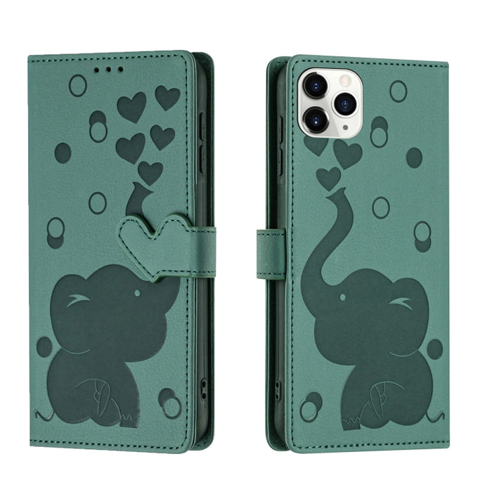 Funda de cuero para teléfono con estampado de elefante de dibujos animados, For iPhone 13, For iPhone 13 mini / 12 mini, For iPhone 12 / 12 Pro, For iPhone 12 Pro Max, For iPhone 11 Pro Max, For iPhone 11, For iPhone 11 Pro, For iPhone X / XS          ...