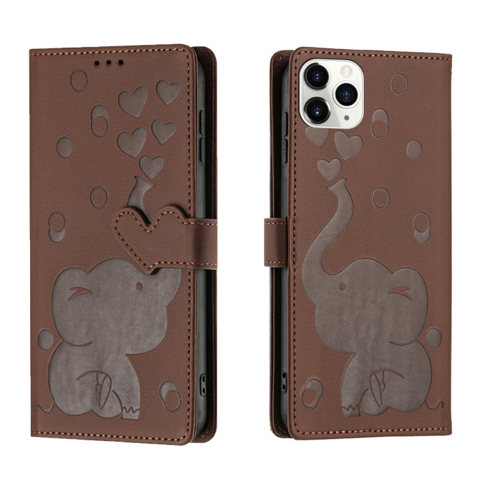 Funda de cuero para teléfono con estampado de elefante de dibujos animados, For iPhone 13, For iPhone 13 mini / 12 mini, For iPhone 12 / 12 Pro, For iPhone 12 Pro Max, For iPhone 11 Pro Max, For iPhone 11, For iPhone 11 Pro, For iPhone X / XS          ...