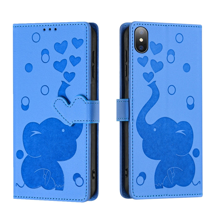 Funda de cuero para teléfono con estampado de elefante de dibujos animados, For iPhone 13, For iPhone 13 mini / 12 mini, For iPhone 12 / 12 Pro, For iPhone 12 Pro Max, For iPhone 11 Pro Max, For iPhone 11, For iPhone 11 Pro, For iPhone X / XS          ...