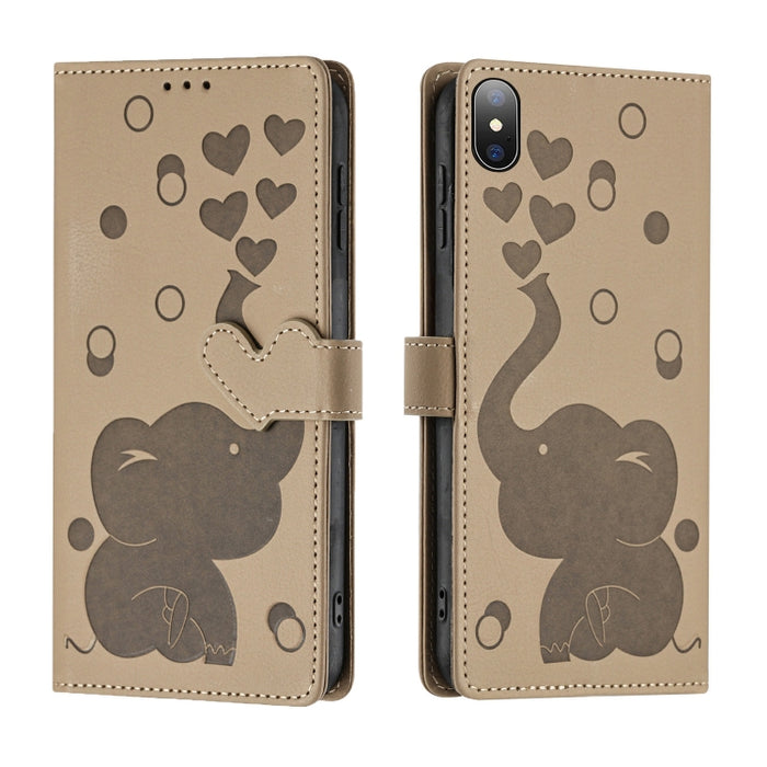 Funda de cuero para teléfono con estampado de elefante de dibujos animados, For iPhone 13, For iPhone 13 mini / 12 mini, For iPhone 12 / 12 Pro, For iPhone 12 Pro Max, For iPhone 11 Pro Max, For iPhone 11, For iPhone 11 Pro, For iPhone X / XS          ...