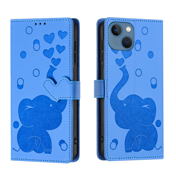 Funda de cuero para teléfono con estampado de elefante de dibujos animados, For iPhone 13, For iPhone 13 mini / 12 mini, For iPhone 12 / 12 Pro, For iPhone 12 Pro Max, For iPhone 11 Pro Max, For iPhone 11, For iPhone 11 Pro, For iPhone X / XS          ...