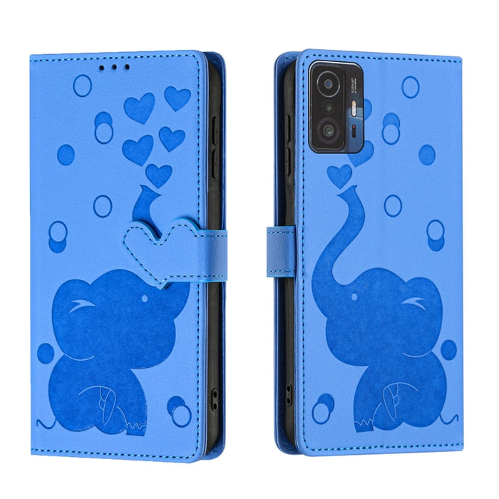 Funda de cuero para teléfono con estampado de elefante de dibujos animados, For Xiaomi Poco C75, For Xiaomi 14T Pro, For Xiaomi 14T, For Xiaomi 13T / 13T Pro, For Xiaomi 12T / 12T Pro, For Xiaomi 11T / 11T Pro, For Xiaomi Mi 11 Lite