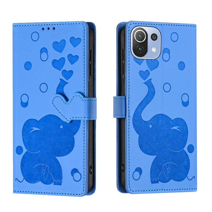 Funda de cuero para teléfono con estampado de elefante de dibujos animados, For Xiaomi Poco C75, For Xiaomi 14T Pro, For Xiaomi 14T, For Xiaomi 13T / 13T Pro, For Xiaomi 12T / 12T Pro, For Xiaomi 11T / 11T Pro, For Xiaomi Mi 11 Lite