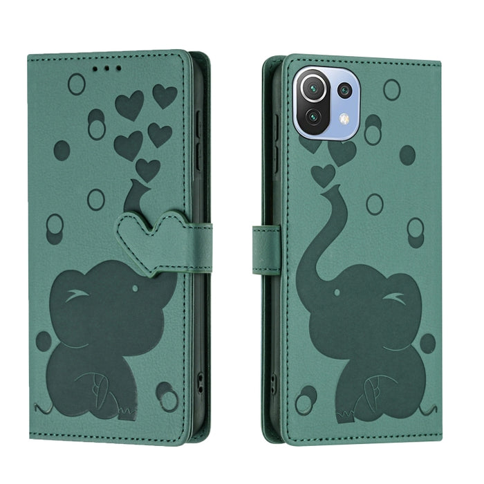 Funda de cuero para teléfono con estampado de elefante de dibujos animados, For Xiaomi Poco C75, For Xiaomi 14T Pro, For Xiaomi 14T, For Xiaomi 13T / 13T Pro, For Xiaomi 12T / 12T Pro, For Xiaomi 11T / 11T Pro, For Xiaomi Mi 11 Lite