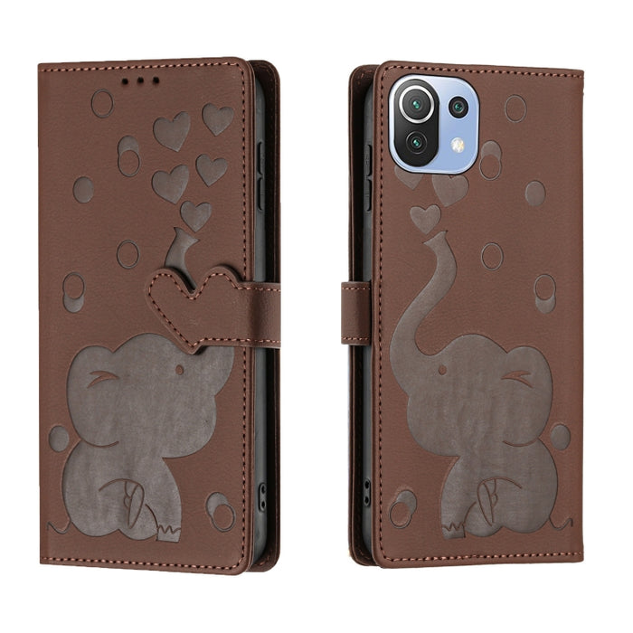 Funda de cuero para teléfono con estampado de elefante de dibujos animados, For Xiaomi Poco C75, For Xiaomi 14T Pro, For Xiaomi 14T, For Xiaomi 13T / 13T Pro, For Xiaomi 12T / 12T Pro, For Xiaomi 11T / 11T Pro, For Xiaomi Mi 11 Lite