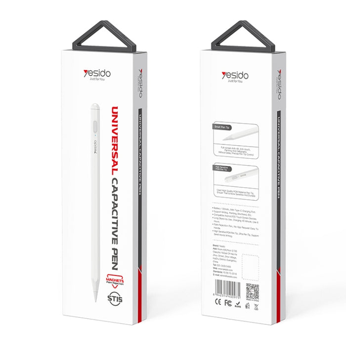 Lápiz capacitivo universal adhesivo magnético antideslumbrante Yesido ST15, ST15