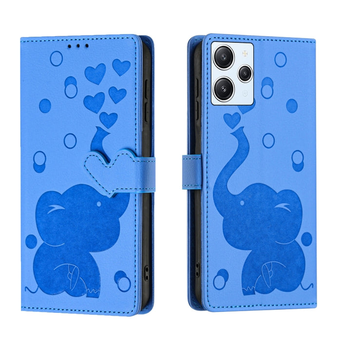 Funda de cuero para teléfono con estampado de elefante de dibujos animados, For Redmi A4 5G, For Redmi Note 14 5G, For Redmi Note 14 Pro 5G, For Redmi 14C 4G, For Redmi 13 4G / 5G, For Redmi Note 13 Pro 4G, For Redmi Note 13 4G, For Redmi Note 13 Pro 5...