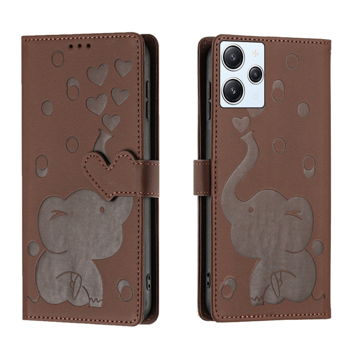 Funda de cuero para teléfono con estampado de elefante de dibujos animados, For Redmi A4 5G, For Redmi Note 14 5G, For Redmi Note 14 Pro 5G, For Redmi 14C 4G, For Redmi 13 4G / 5G, For Redmi Note 13 Pro 4G, For Redmi Note 13 4G, For Redmi Note 13 Pro 5...