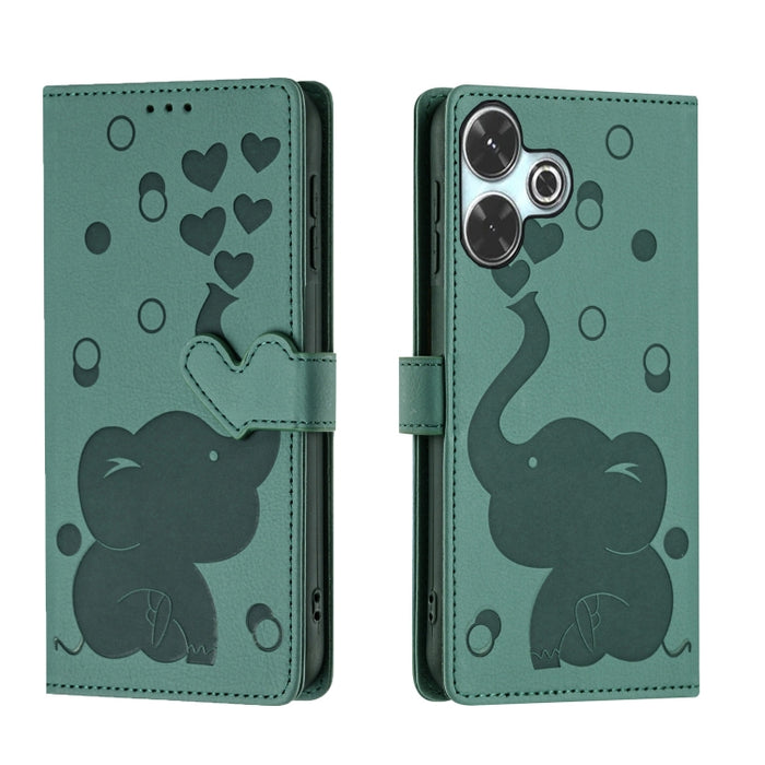 Funda de cuero para teléfono con estampado de elefante de dibujos animados, For Redmi A4 5G, For Redmi Note 14 5G, For Redmi Note 14 Pro 5G, For Redmi 14C 4G, For Redmi 13 4G / 5G, For Redmi Note 13 Pro 4G, For Redmi Note 13 4G, For Redmi Note 13 Pro 5...