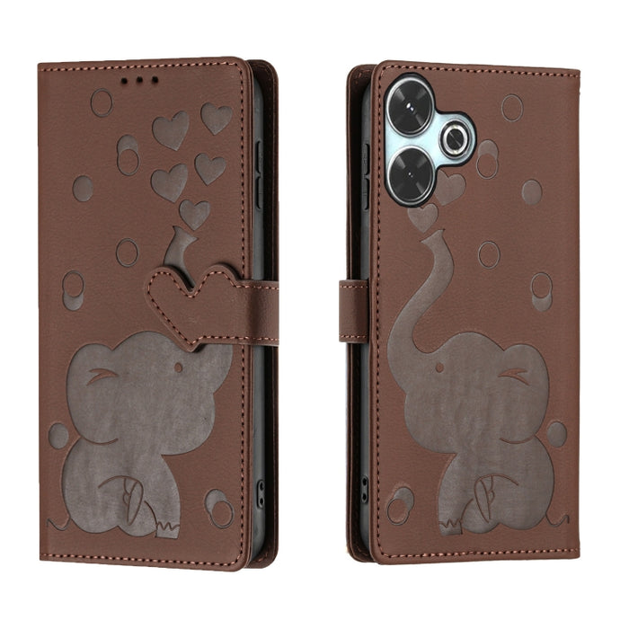 Funda de cuero para teléfono con estampado de elefante de dibujos animados, For Redmi A4 5G, For Redmi Note 14 5G, For Redmi Note 14 Pro 5G, For Redmi 14C 4G, For Redmi 13 4G / 5G, For Redmi Note 13 Pro 4G, For Redmi Note 13 4G, For Redmi Note 13 Pro 5...