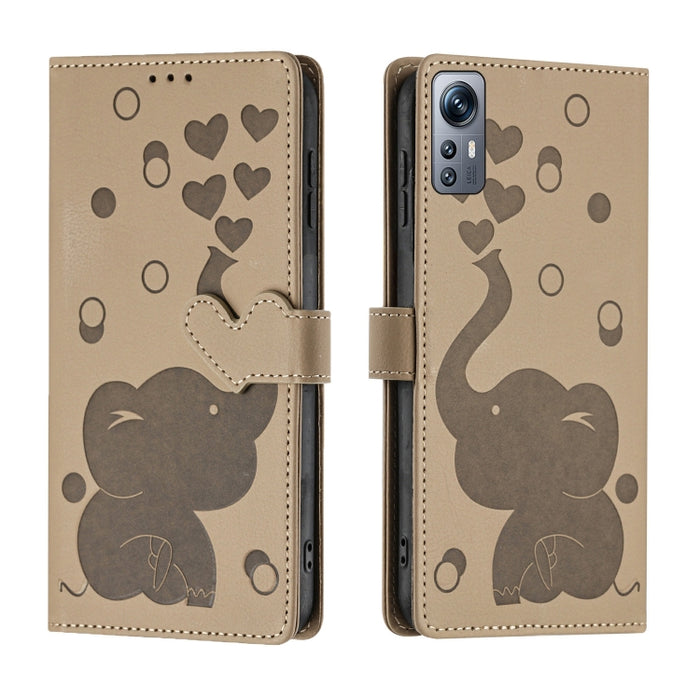 Funda de cuero para teléfono con estampado de elefante de dibujos animados, For Redmi A4 5G, For Redmi Note 14 5G, For Redmi Note 14 Pro 5G, For Redmi 14C 4G, For Redmi 13 4G / 5G, For Redmi Note 13 Pro 4G, For Redmi Note 13 4G, For Redmi Note 13 Pro 5...