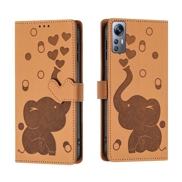 Funda de cuero para teléfono con estampado de elefante de dibujos animados, For Redmi A4 5G, For Redmi Note 14 5G, For Redmi Note 14 Pro 5G, For Redmi 14C 4G, For Redmi 13 4G / 5G, For Redmi Note 13 Pro 4G, For Redmi Note 13 4G, For Redmi Note 13 Pro 5...