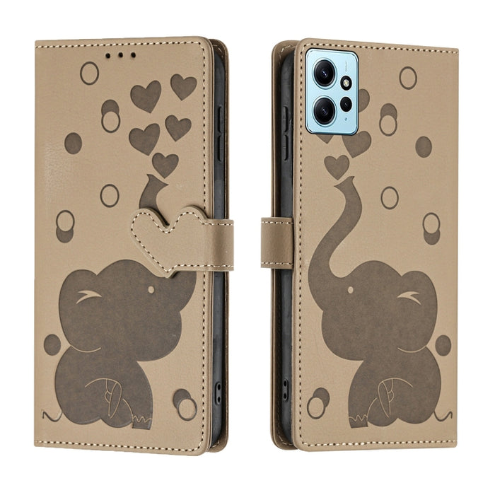 Funda de cuero para teléfono con estampado de elefante de dibujos animados, For Redmi A4 5G, For Redmi Note 14 5G, For Redmi Note 14 Pro 5G, For Redmi 14C 4G, For Redmi 13 4G / 5G, For Redmi Note 13 Pro 4G, For Redmi Note 13 4G, For Redmi Note 13 Pro 5...