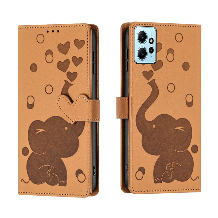 Funda de cuero para teléfono con estampado de elefante de dibujos animados, For Redmi A4 5G, For Redmi Note 14 5G, For Redmi Note 14 Pro 5G, For Redmi 14C 4G, For Redmi 13 4G / 5G, For Redmi Note 13 Pro 4G, For Redmi Note 13 4G, For Redmi Note 13 Pro 5...