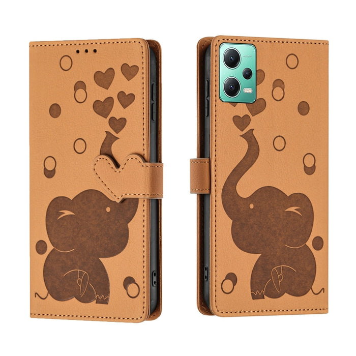 Funda de cuero para teléfono con estampado de elefante de dibujos animados, For Redmi A4 5G, For Redmi Note 14 5G, For Redmi Note 14 Pro 5G, For Redmi 14C 4G, For Redmi 13 4G / 5G, For Redmi Note 13 Pro 4G, For Redmi Note 13 4G, For Redmi Note 13 Pro 5...