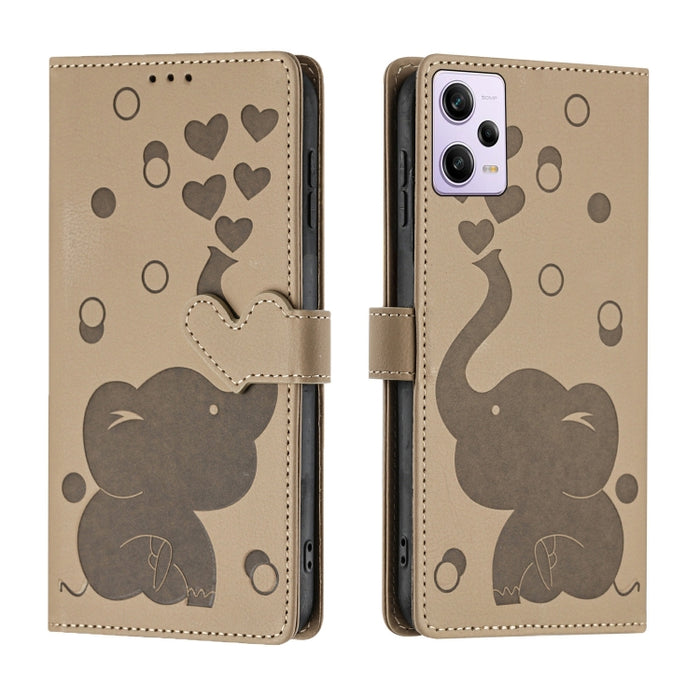 Funda de cuero para teléfono con estampado de elefante de dibujos animados, For Redmi A4 5G, For Redmi Note 14 5G, For Redmi Note 14 Pro 5G, For Redmi 14C 4G, For Redmi 13 4G / 5G, For Redmi Note 13 Pro 4G, For Redmi Note 13 4G, For Redmi Note 13 Pro 5...