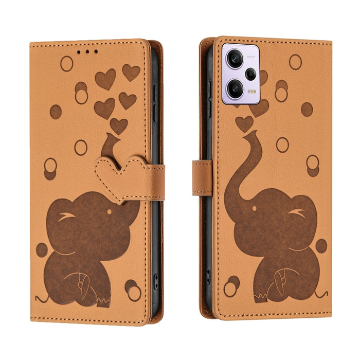 Funda de cuero para teléfono con estampado de elefante de dibujos animados, For Redmi A4 5G, For Redmi Note 14 5G, For Redmi Note 14 Pro 5G, For Redmi 14C 4G, For Redmi 13 4G / 5G, For Redmi Note 13 Pro 4G, For Redmi Note 13 4G, For Redmi Note 13 Pro 5...