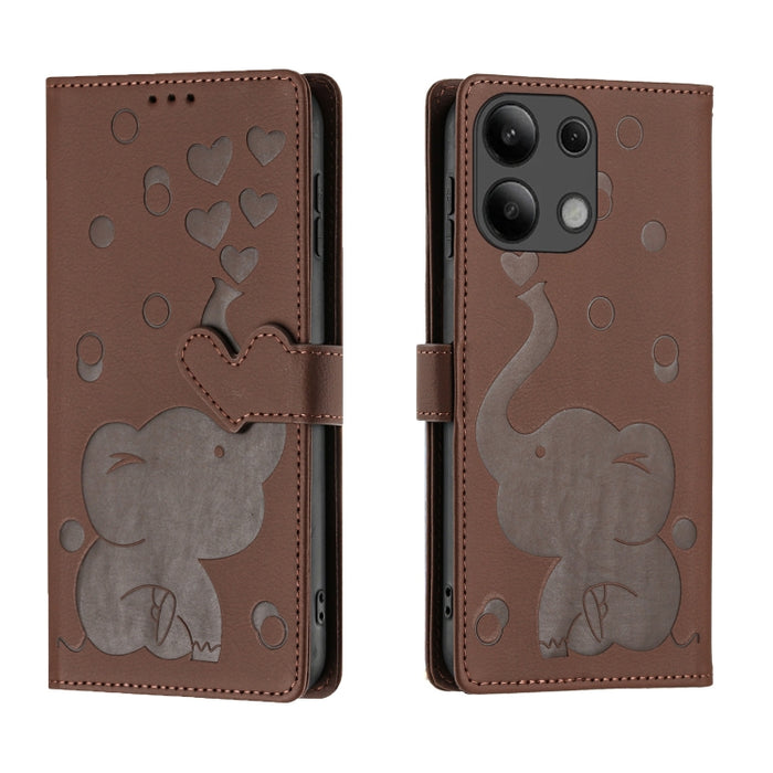 Funda de cuero para teléfono con estampado de elefante de dibujos animados, For Redmi A4 5G, For Redmi Note 14 5G, For Redmi Note 14 Pro 5G, For Redmi 14C 4G, For Redmi 13 4G / 5G, For Redmi Note 13 Pro 4G, For Redmi Note 13 4G, For Redmi Note 13 Pro 5...