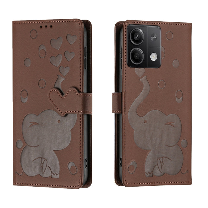 Funda de cuero para teléfono con estampado de elefante de dibujos animados, For Redmi A4 5G, For Redmi Note 14 5G, For Redmi Note 14 Pro 5G, For Redmi 14C 4G, For Redmi 13 4G / 5G, For Redmi Note 13 Pro 4G, For Redmi Note 13 4G, For Redmi Note 13 Pro 5...